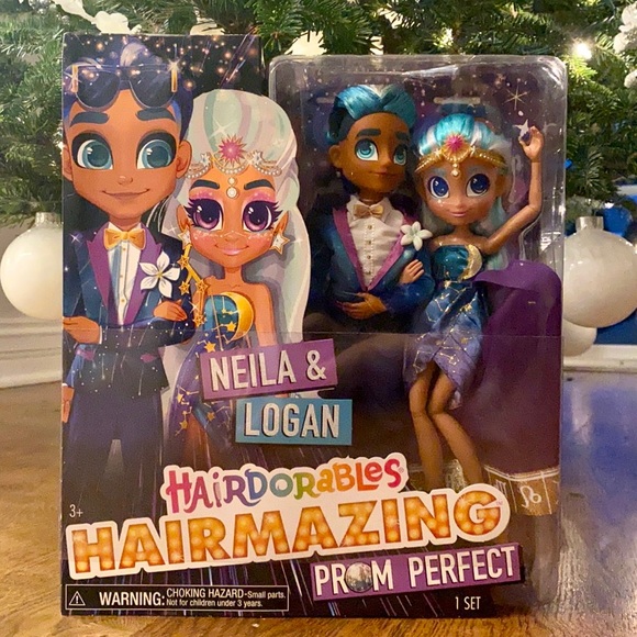 Hairdorables Hairmazing Prom Perfect Neila & Logan Exclusive Doll 2-Pack - Picture 1 of 3